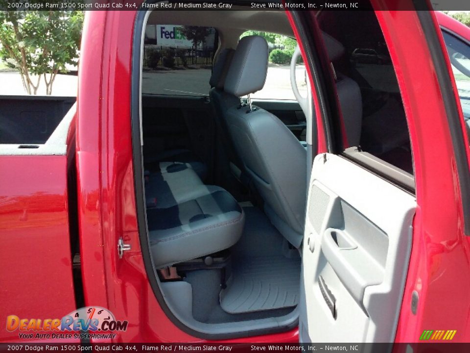 2007 Dodge Ram 1500 Sport Quad Cab 4x4 Flame Red / Medium Slate Gray Photo #11