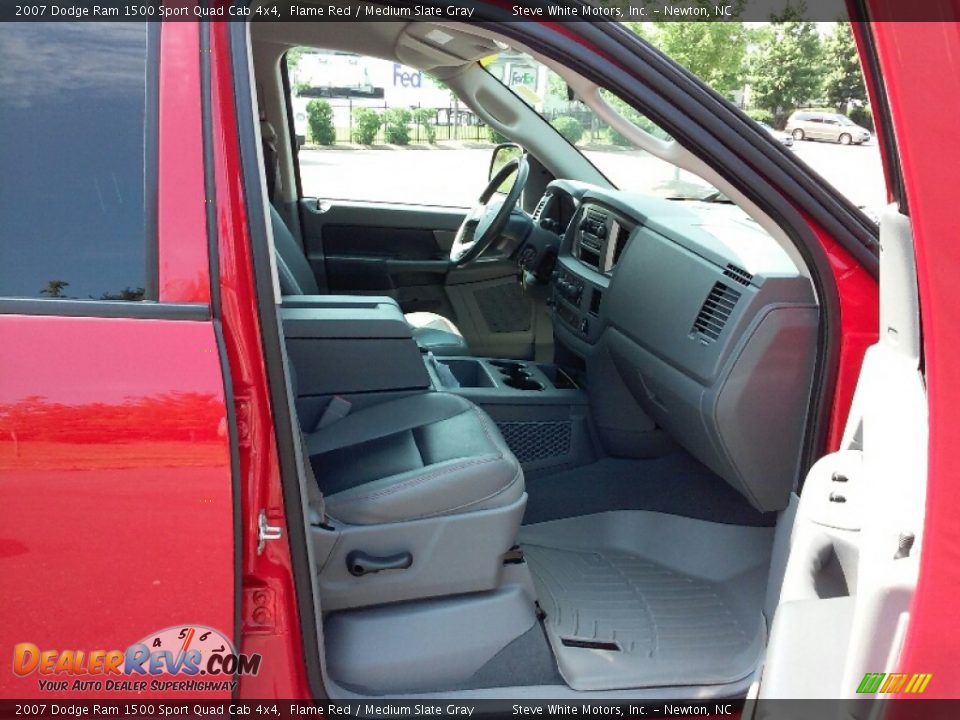 2007 Dodge Ram 1500 Sport Quad Cab 4x4 Flame Red / Medium Slate Gray Photo #12