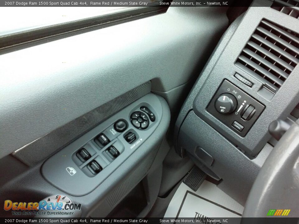 2007 Dodge Ram 1500 Sport Quad Cab 4x4 Flame Red / Medium Slate Gray Photo #13