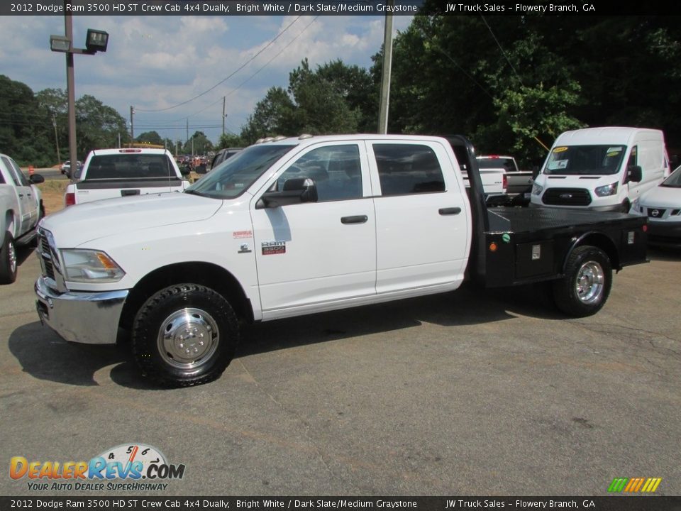 2012 Dodge Ram 3500 HD ST Crew Cab 4x4 Dually Bright White / Dark Slate/Medium Graystone Photo #11