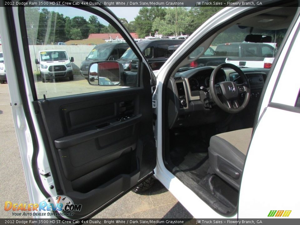 2012 Dodge Ram 3500 HD ST Crew Cab 4x4 Dually Bright White / Dark Slate/Medium Graystone Photo #17