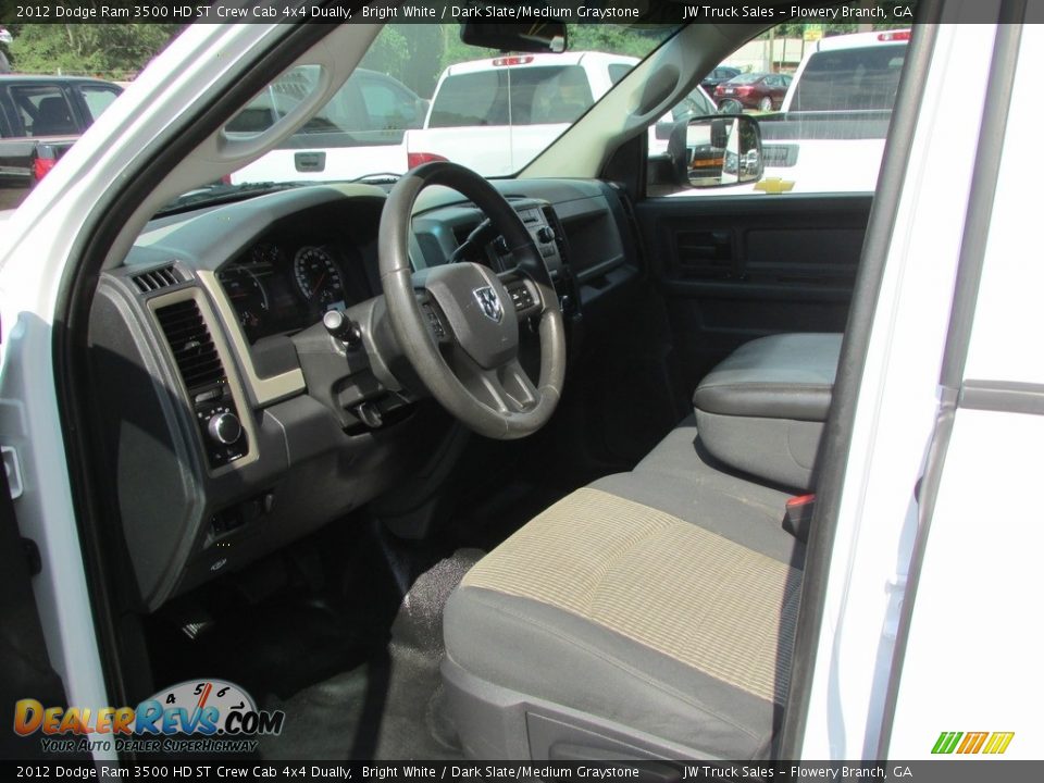 2012 Dodge Ram 3500 HD ST Crew Cab 4x4 Dually Bright White / Dark Slate/Medium Graystone Photo #19