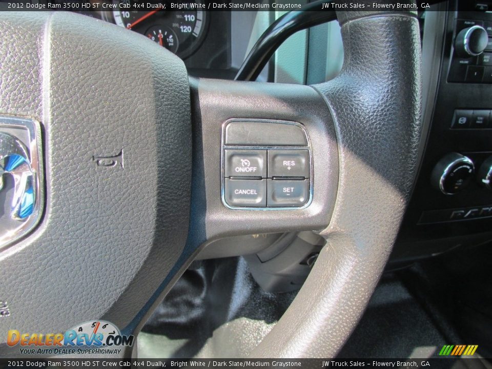 2012 Dodge Ram 3500 HD ST Crew Cab 4x4 Dually Bright White / Dark Slate/Medium Graystone Photo #22