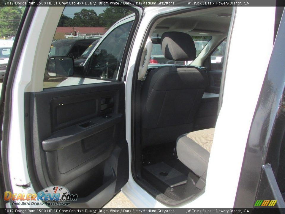 2012 Dodge Ram 3500 HD ST Crew Cab 4x4 Dually Bright White / Dark Slate/Medium Graystone Photo #31