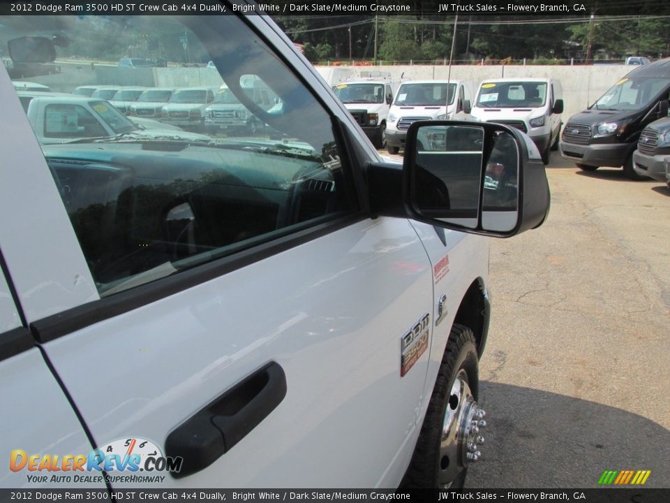 2012 Dodge Ram 3500 HD ST Crew Cab 4x4 Dually Bright White / Dark Slate/Medium Graystone Photo #35