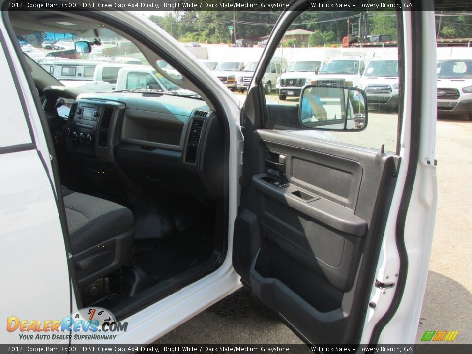 2012 Dodge Ram 3500 HD ST Crew Cab 4x4 Dually Bright White / Dark Slate/Medium Graystone Photo #36