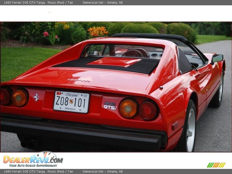 1980 Ferrari 308 GTSi Targa Rosso (Red) / Tan Photo #7