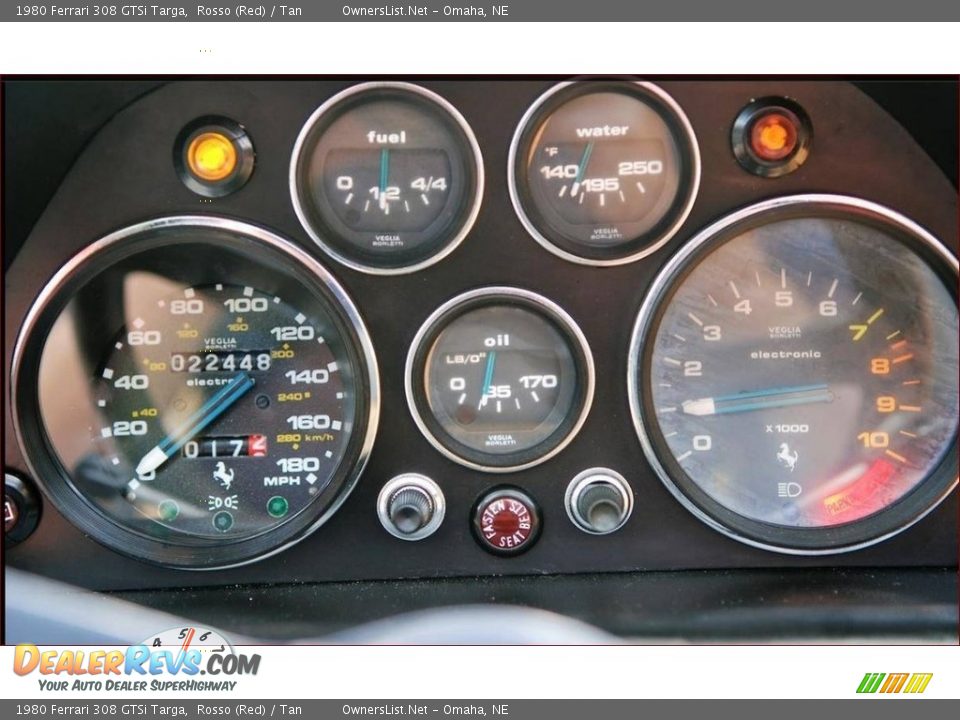 1980 Ferrari 308 GTSi Targa Gauges Photo #10