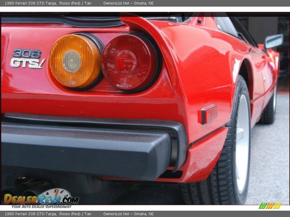 1980 Ferrari 308 GTSi Targa Rosso (Red) / Tan Photo #16
