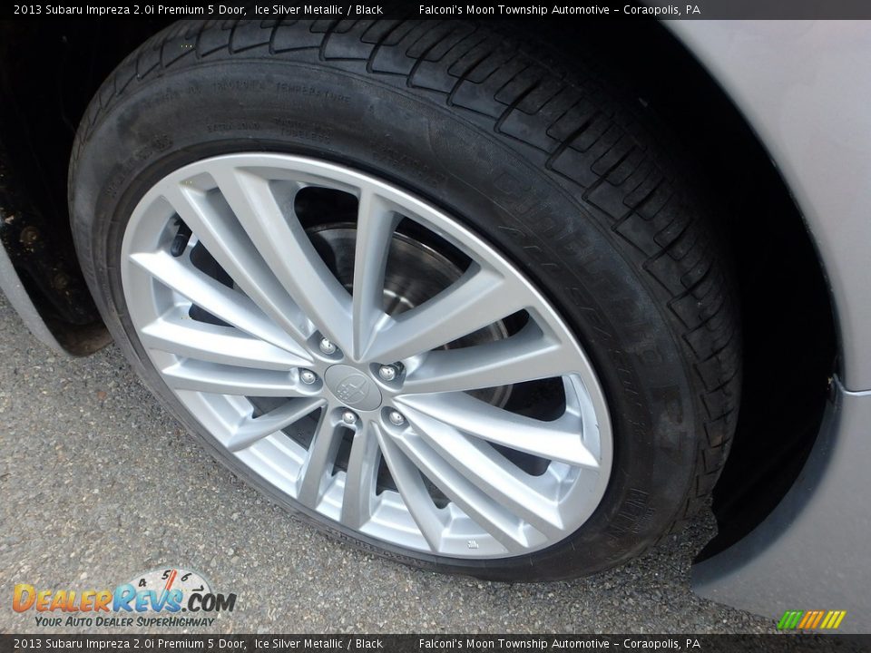 2013 Subaru Impreza 2.0i Premium 5 Door Ice Silver Metallic / Black Photo #9