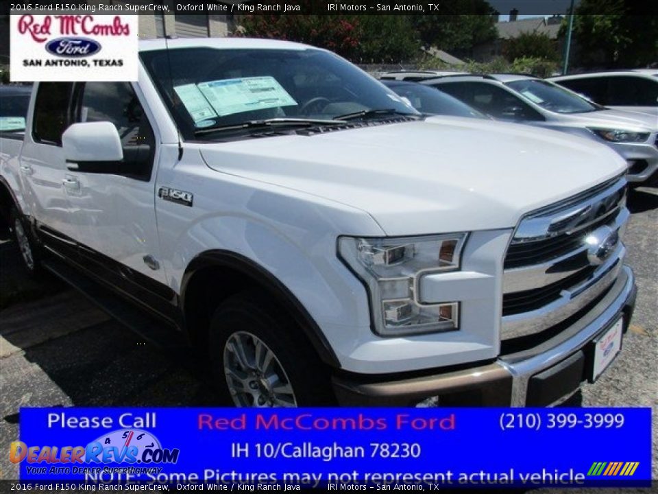 2016 Ford F150 King Ranch SuperCrew Oxford White / King Ranch Java Photo #1