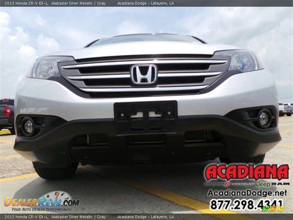 2013 Honda CR-V EX-L Alabaster Silver Metallic / Gray Photo #13