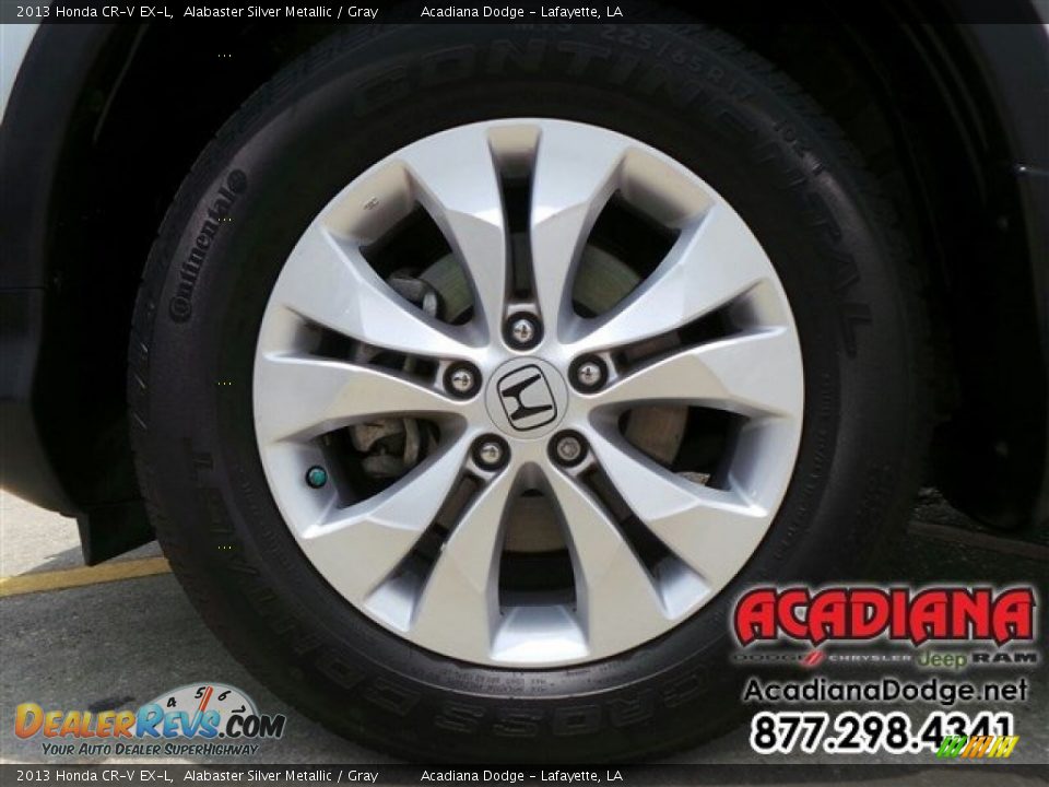 2013 Honda CR-V EX-L Alabaster Silver Metallic / Gray Photo #14