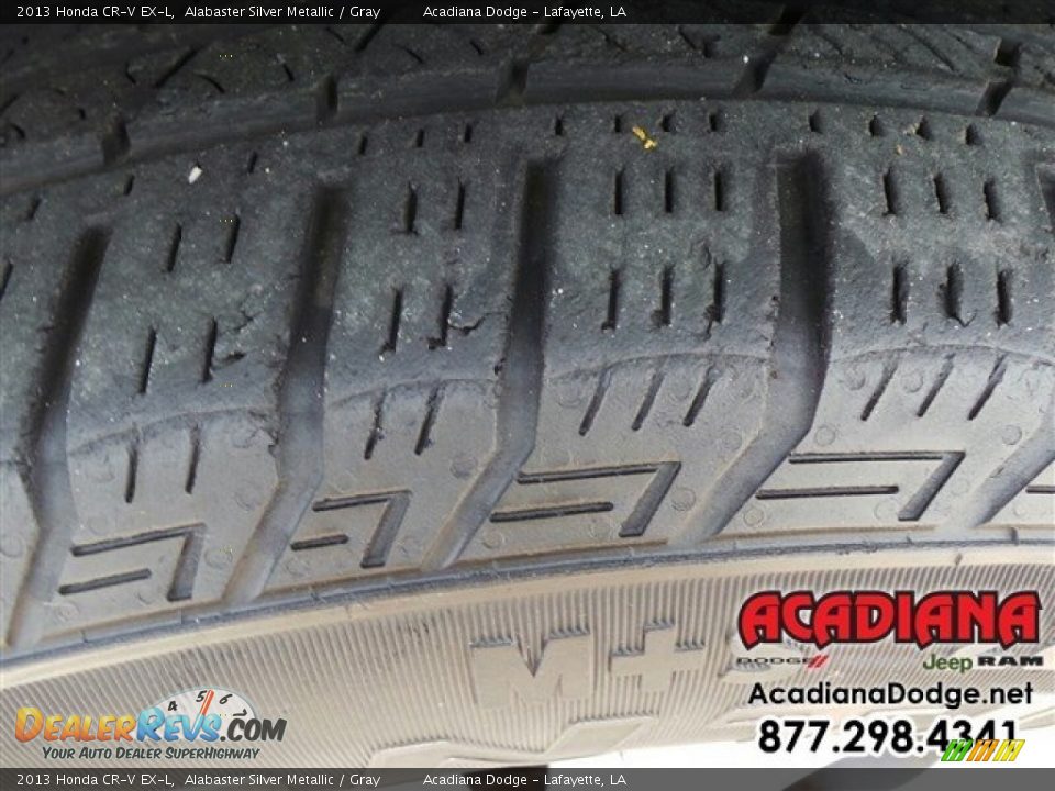 2013 Honda CR-V EX-L Alabaster Silver Metallic / Gray Photo #15