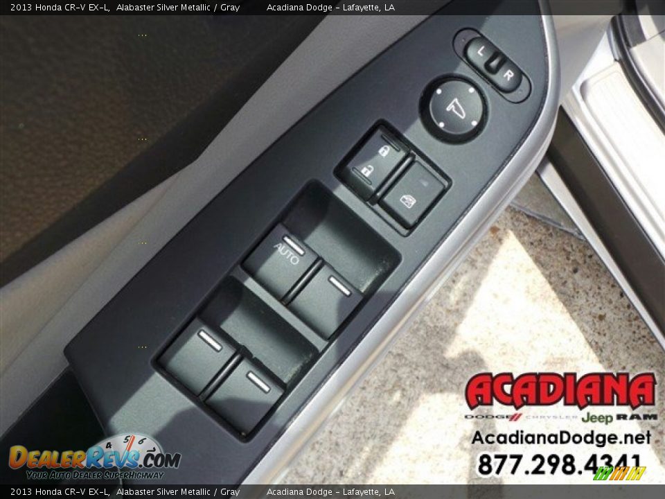 2013 Honda CR-V EX-L Alabaster Silver Metallic / Gray Photo #18