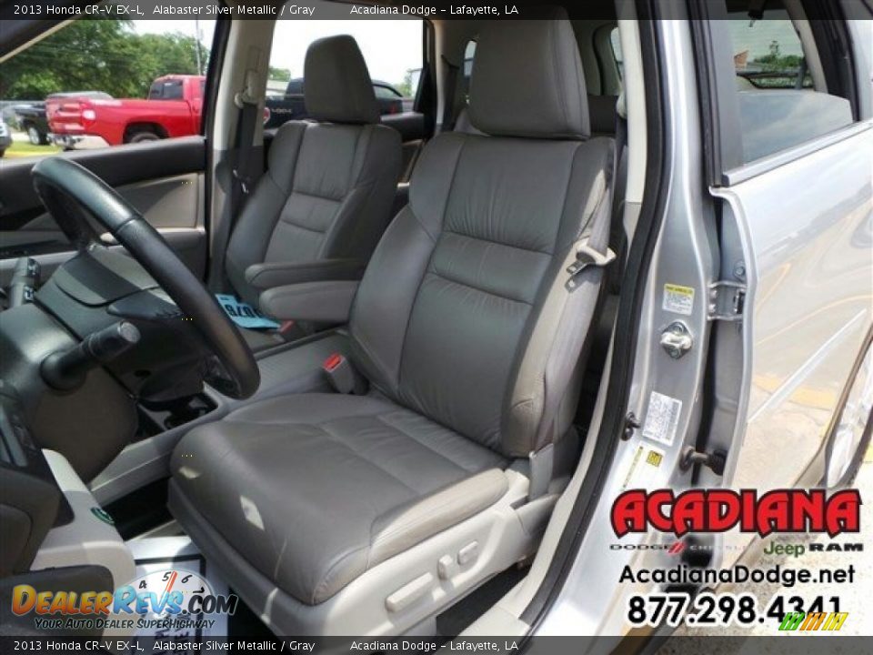 2013 Honda CR-V EX-L Alabaster Silver Metallic / Gray Photo #19