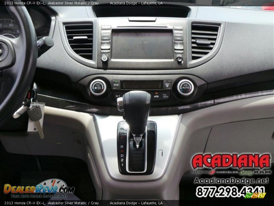 2013 Honda CR-V EX-L Alabaster Silver Metallic / Gray Photo #21