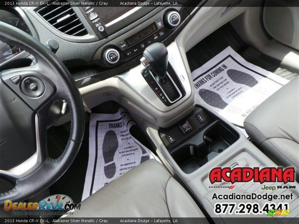 2013 Honda CR-V EX-L Alabaster Silver Metallic / Gray Photo #22