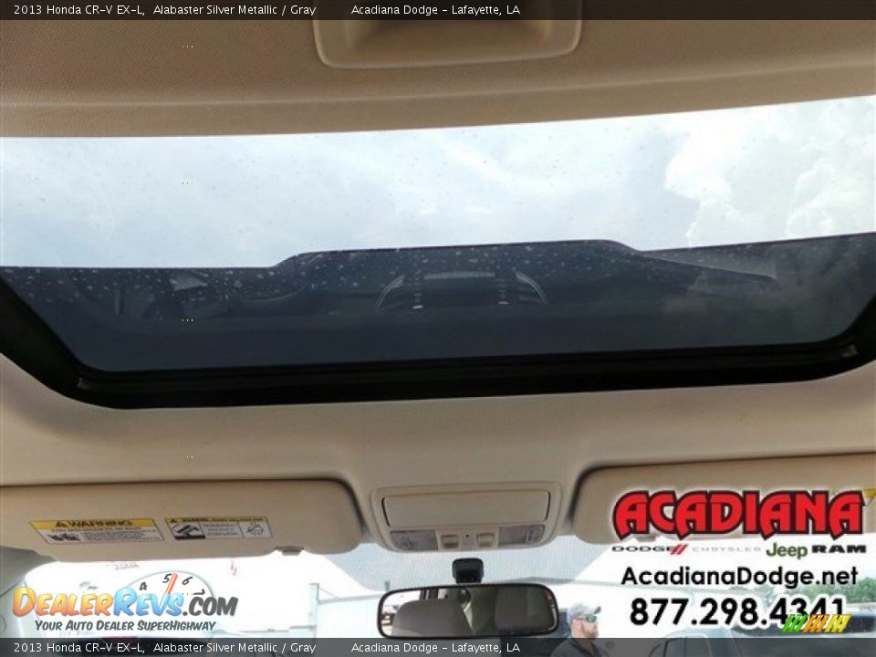 2013 Honda CR-V EX-L Alabaster Silver Metallic / Gray Photo #24
