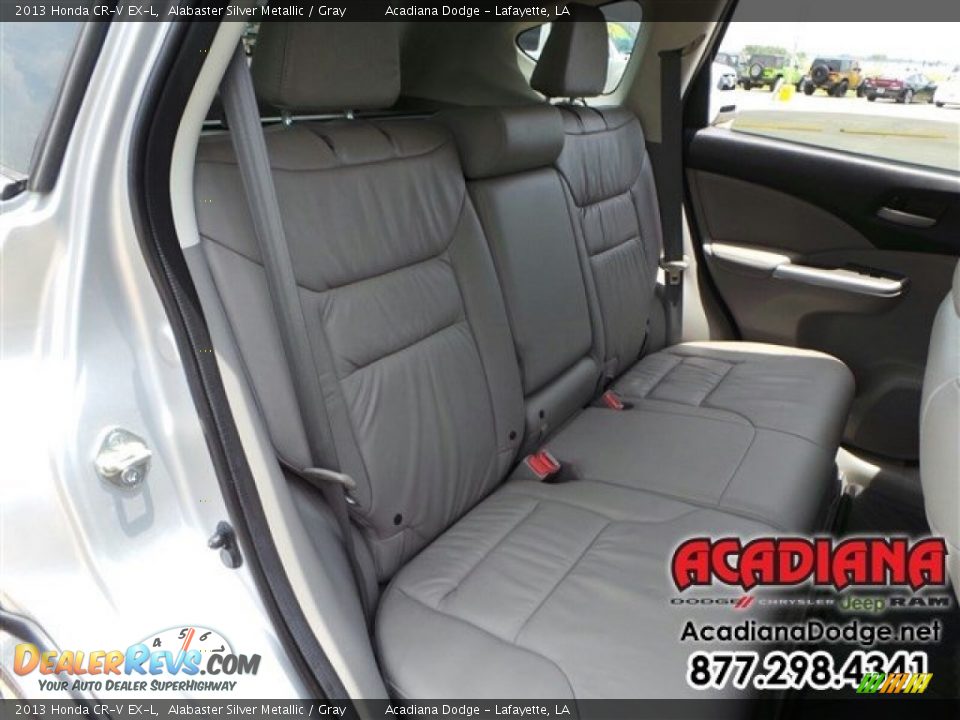 2013 Honda CR-V EX-L Alabaster Silver Metallic / Gray Photo #27