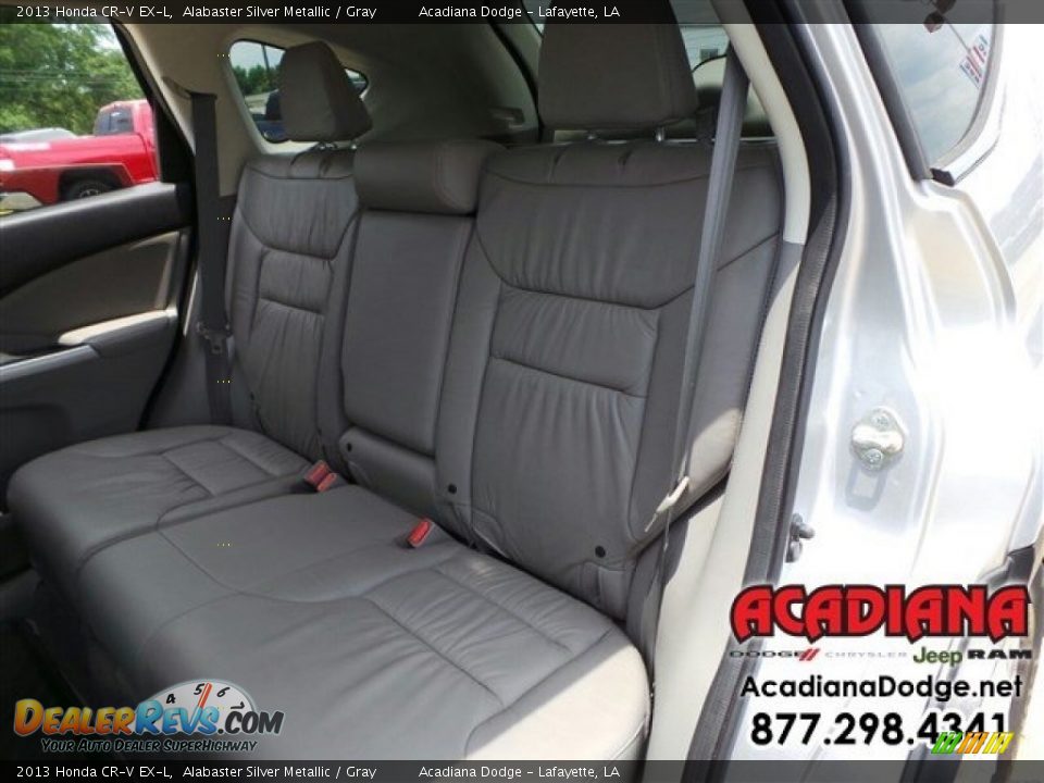 2013 Honda CR-V EX-L Alabaster Silver Metallic / Gray Photo #28