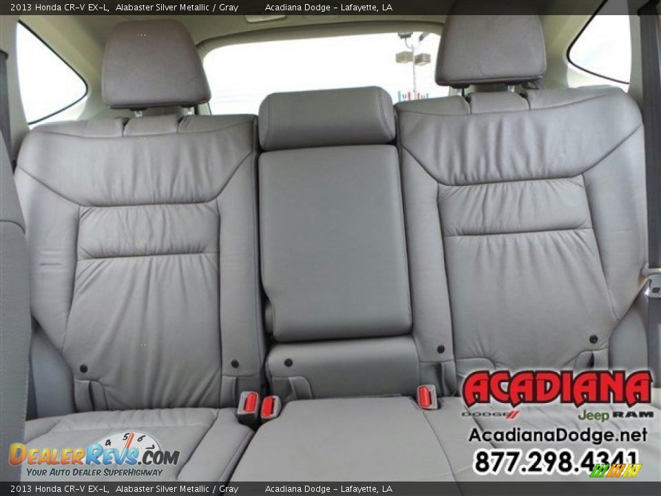 2013 Honda CR-V EX-L Alabaster Silver Metallic / Gray Photo #29