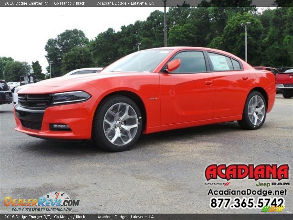 2016 Dodge Charger R/T Go Mango / Black Photo #1