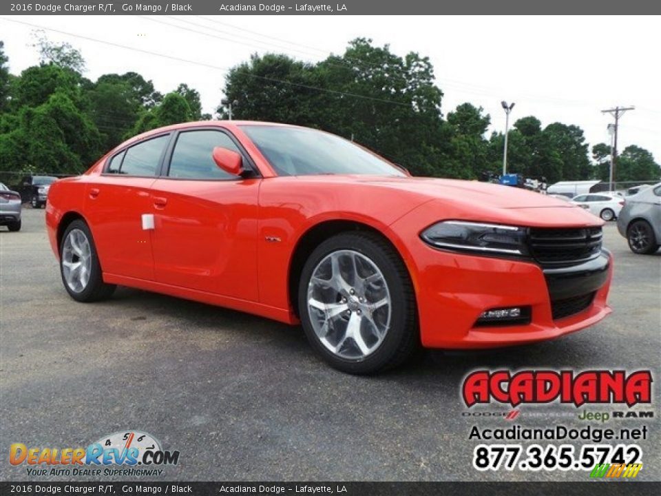2016 Dodge Charger R/T Go Mango / Black Photo #4