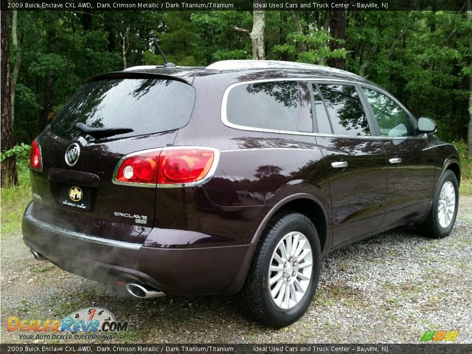 2009 Buick Enclave CXL AWD Dark Crimson Metallic / Dark Titanium/Titanium Photo #7