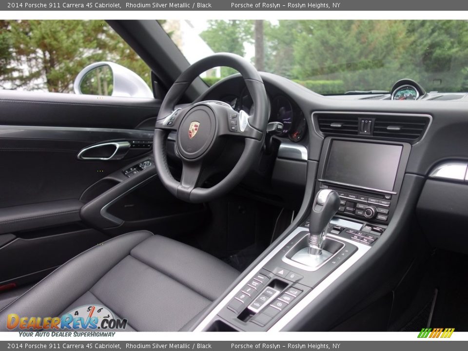 2014 Porsche 911 Carrera 4S Cabriolet Rhodium Silver Metallic / Black Photo #15