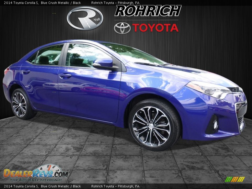 2014 Toyota Corolla S Blue Crush Metallic / Black Photo #1