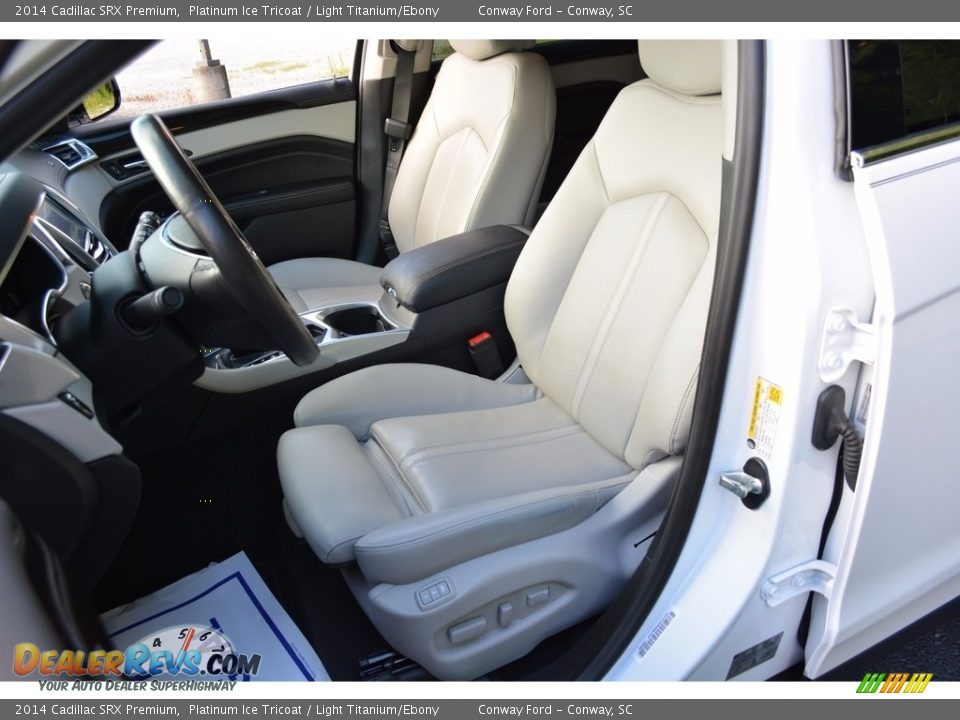 2014 Cadillac SRX Premium Platinum Ice Tricoat / Light Titanium/Ebony Photo #23