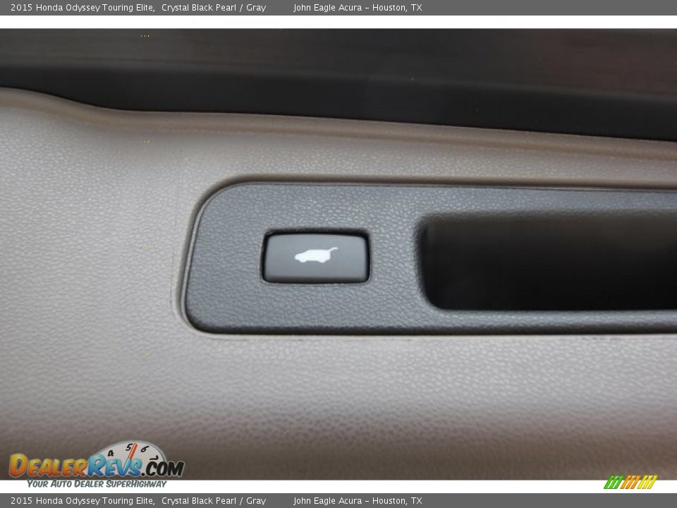 2015 Honda Odyssey Touring Elite Crystal Black Pearl / Gray Photo #25