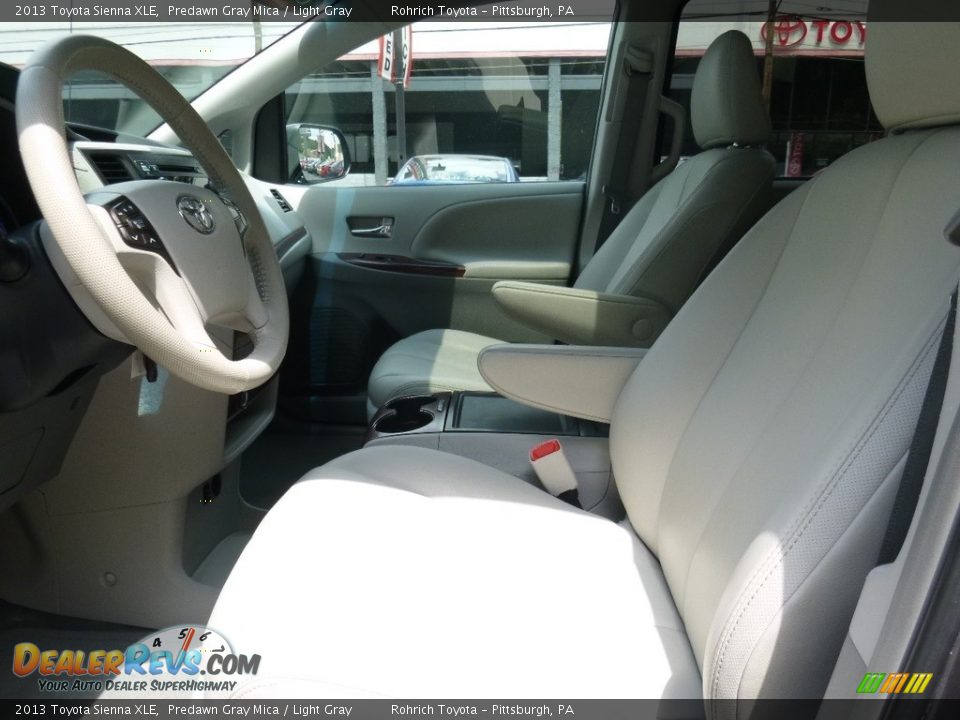 2013 Toyota Sienna XLE Predawn Gray Mica / Light Gray Photo #5
