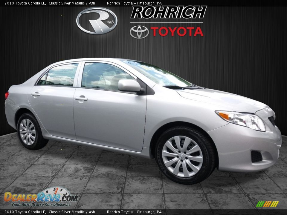 2010 Toyota Corolla LE Classic Silver Metallic / Ash Photo #1