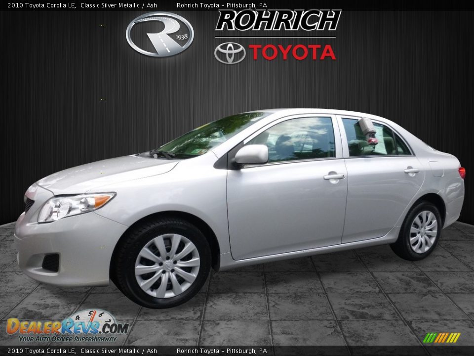 2010 Toyota Corolla LE Classic Silver Metallic / Ash Photo #3