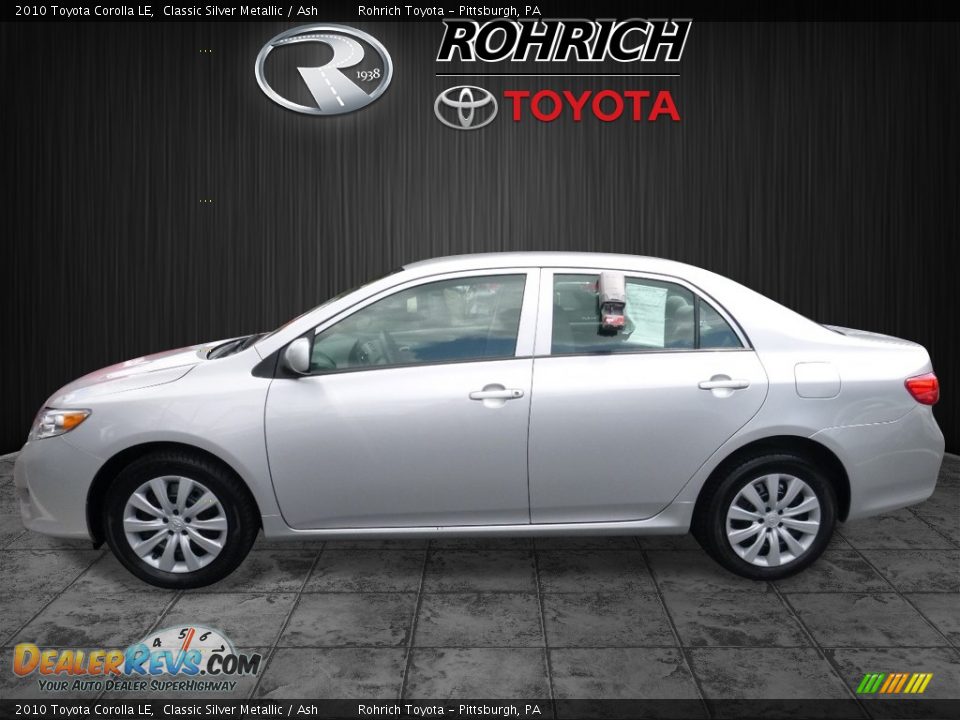 2010 Toyota Corolla LE Classic Silver Metallic / Ash Photo #4