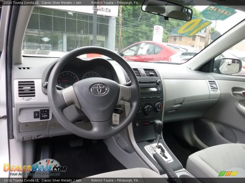 2010 Toyota Corolla LE Classic Silver Metallic / Ash Photo #7