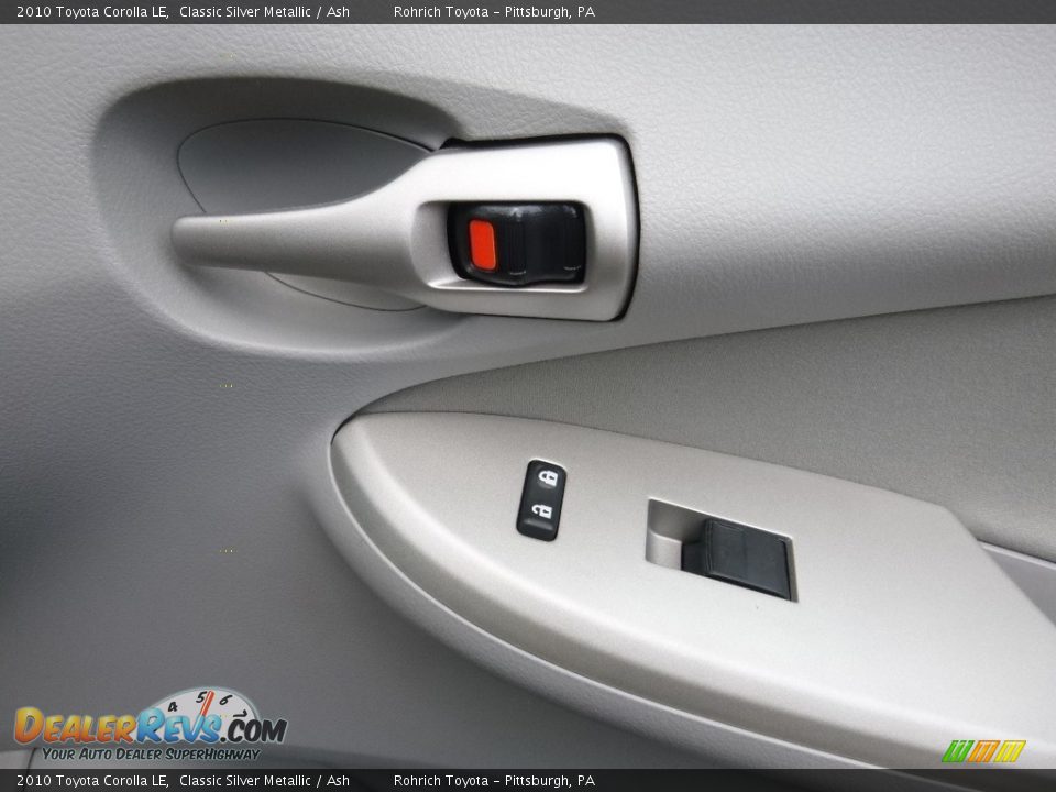 2010 Toyota Corolla LE Classic Silver Metallic / Ash Photo #10