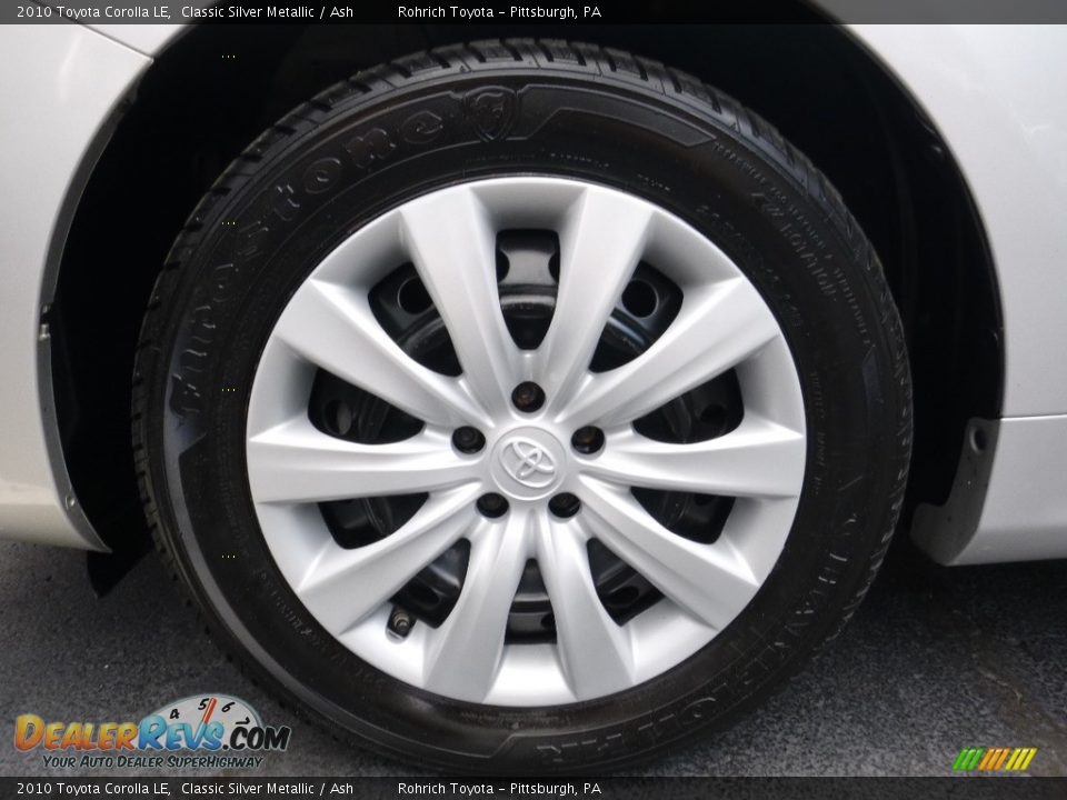 2010 Toyota Corolla LE Classic Silver Metallic / Ash Photo #14