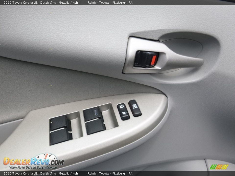 2010 Toyota Corolla LE Classic Silver Metallic / Ash Photo #17