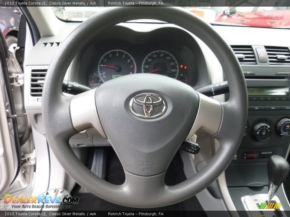 2010 Toyota Corolla LE Classic Silver Metallic / Ash Photo #18