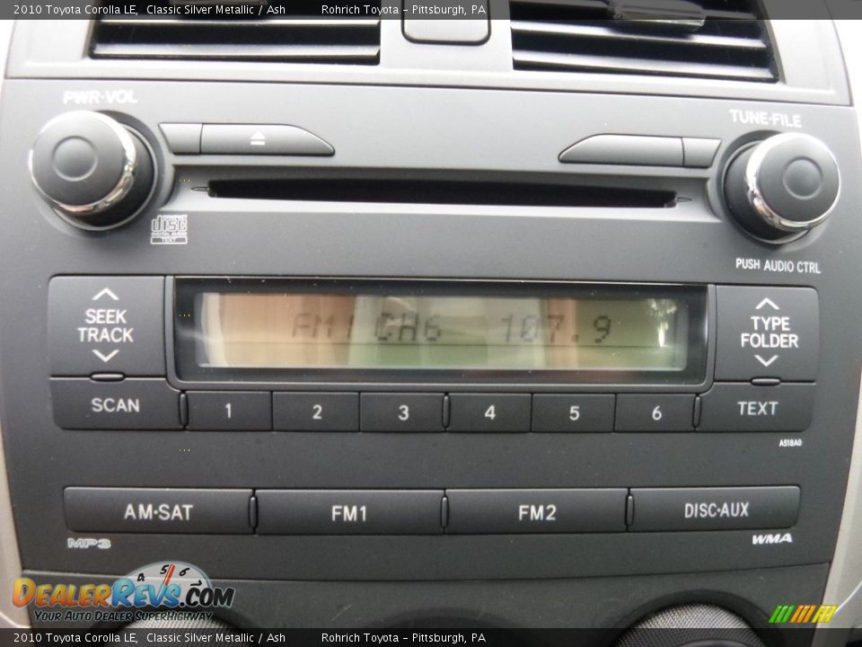 2010 Toyota Corolla LE Classic Silver Metallic / Ash Photo #23