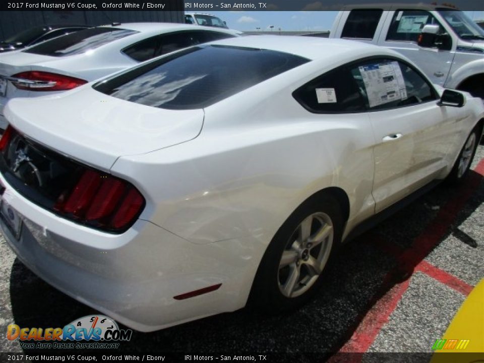2017 Ford Mustang V6 Coupe Oxford White / Ebony Photo #11
