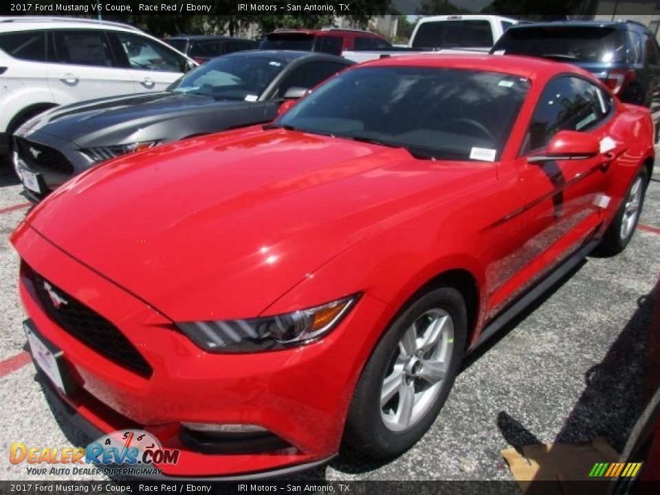 Front 3/4 View of 2017 Ford Mustang V6 Coupe Photo #3
