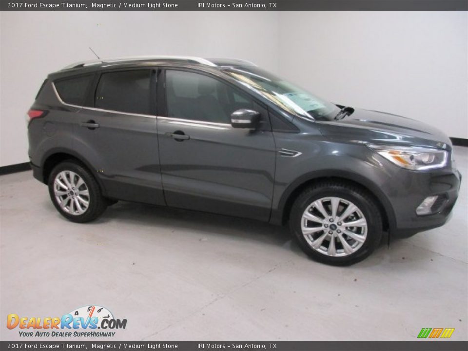 2017 Ford Escape Titanium Magnetic / Medium Light Stone Photo #8