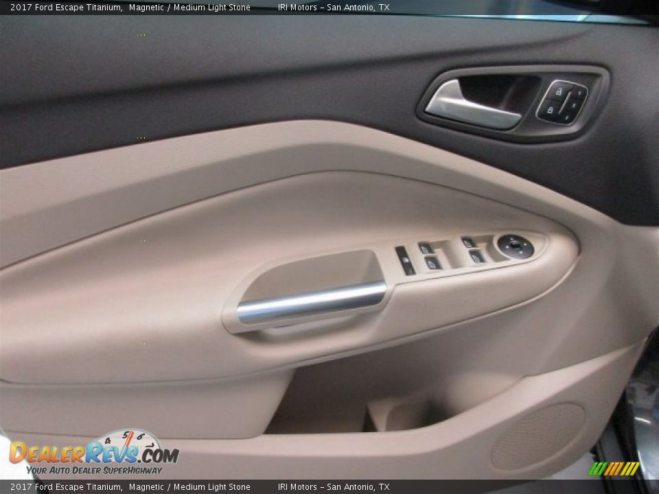 2017 Ford Escape Titanium Magnetic / Medium Light Stone Photo #17