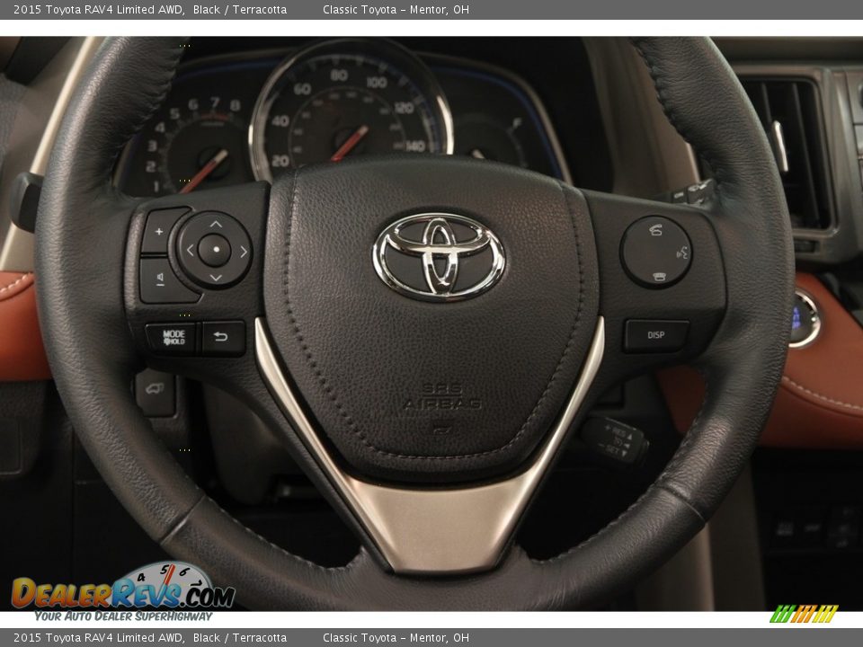 2015 Toyota RAV4 Limited AWD Black / Terracotta Photo #6