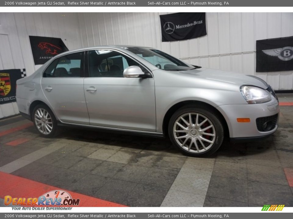 2006 Volkswagen Jetta GLI Sedan Reflex Silver Metallic / Anthracite Black Photo #6