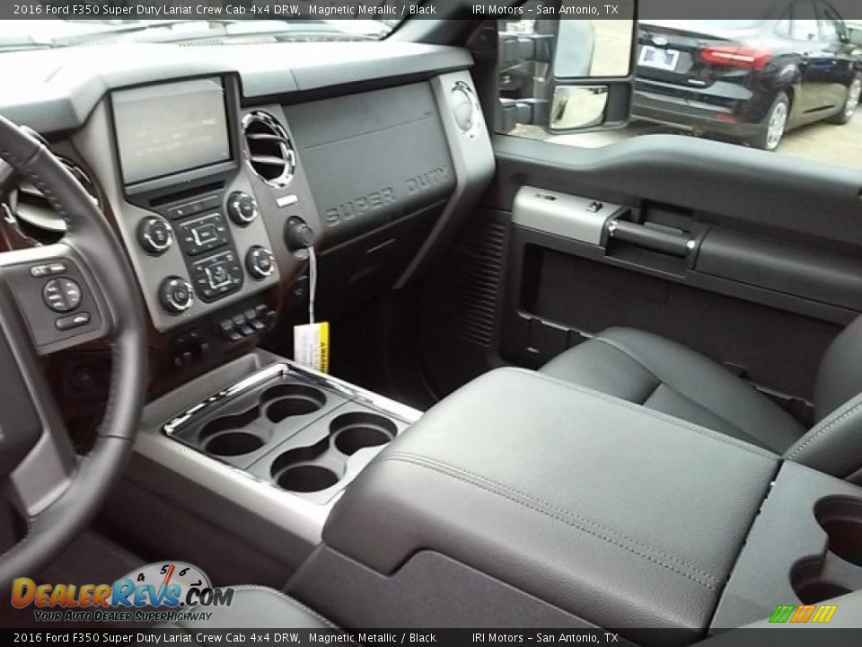 2016 Ford F350 Super Duty Lariat Crew Cab 4x4 DRW Magnetic Metallic / Black Photo #5